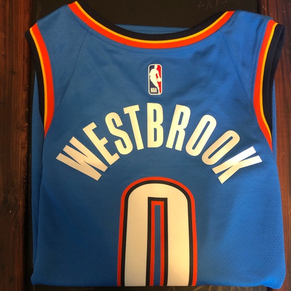 Russell Westbrook Thunder Icon Edition Nike NBA Swingman Jersey - Picture 6 of 7